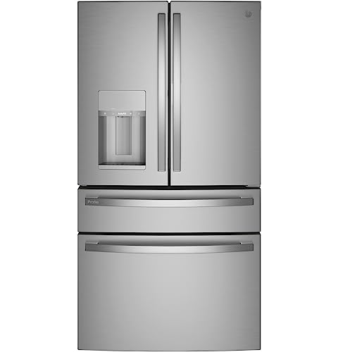 GE Profile PVD28BYNFS 36' 4-Door French Door Refrigerator with 27.6...