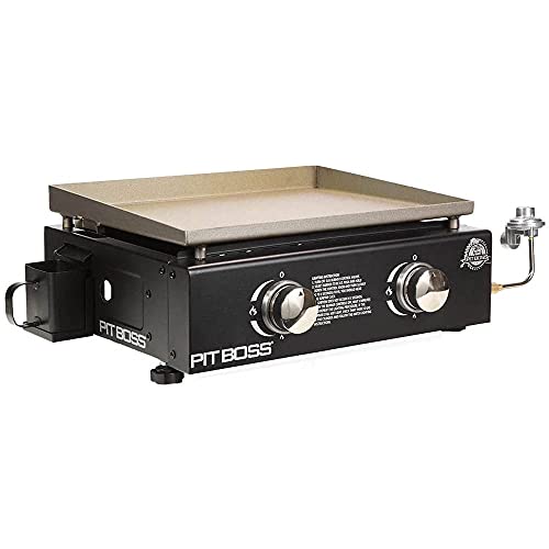 Pit Boss PB336GS Two Burner Portable Flat Top Griddle - Cover Included