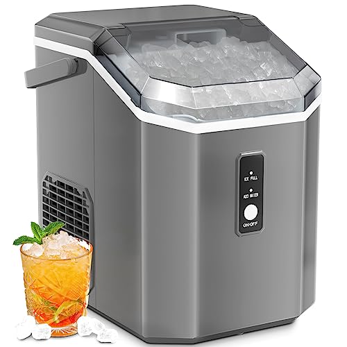 ZAFRO Nugget Ice Maker Countertop, Pebble Ice Maker with...