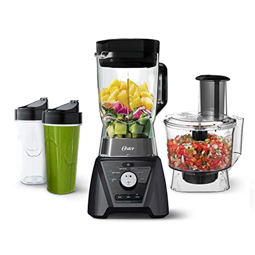 Oster Blender and Food Processor Combo with 3 Settings for Smoothies,...