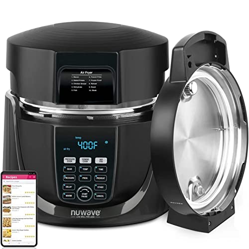 Nuwave Duet Pressure Cook and Air Fryer Combo Cook; Stainless Steel...