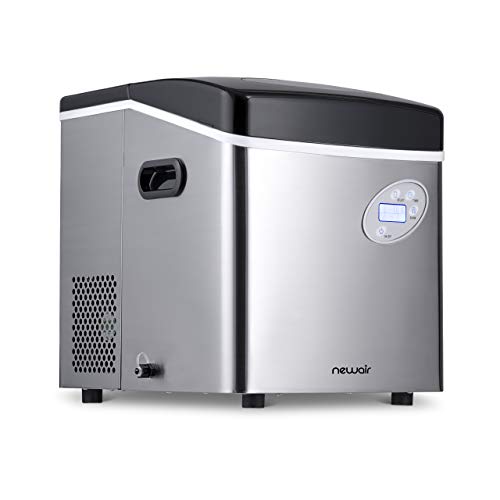 Newair Portable Ice Maker 50 lb. Daily, 12 Cubes in Under 7 Minutes -...