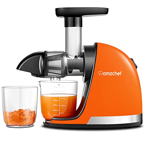Slow Juicer,AMZCHEF Masticating Juicer Machines with Reverse Function,...