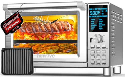 Nuwave Bravo XL Air Fryer Toaster Smart Oven, 12-in-1 Countertop...