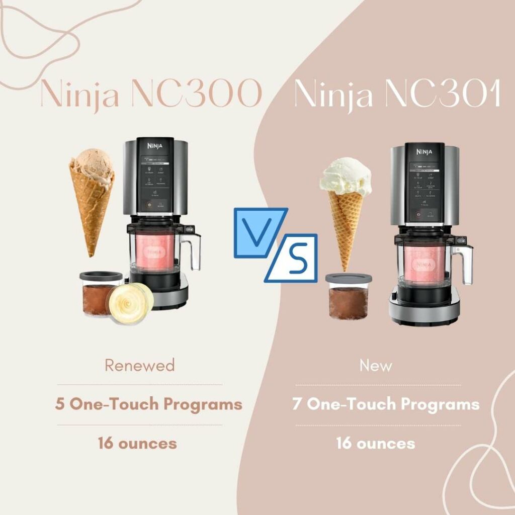 Ninja Creami NC300 Vs NC301 Differences